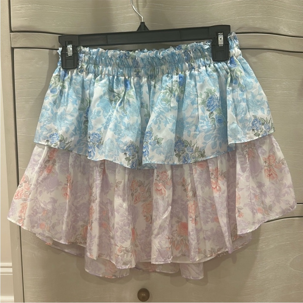 LoveShackFancy Ruffle Mini Skirt - Picture 3 of 5